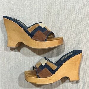 Steve Madden Multicolor Wedge Sandals